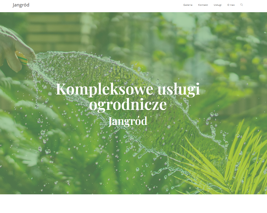 Strona internetowa firmy Jangrod