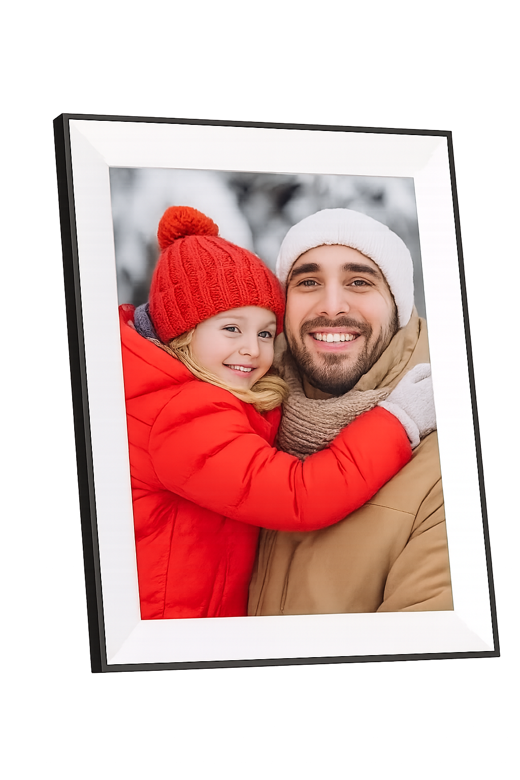 Cyfrowa Ramka z pakietem "dużo zdjęć" Biało-czarna - obrazek 2