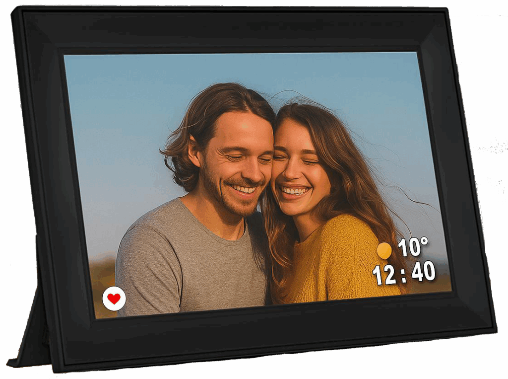 Elektroniczna ramka na zdjęcia czarna