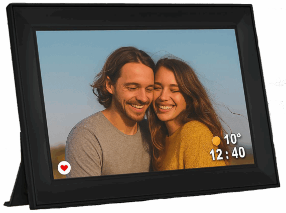 Elektroniczna ramka na zdjęcia czarna