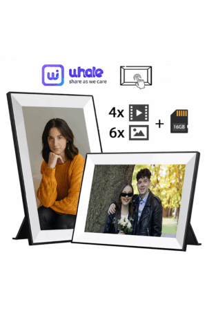 Cyfrowa Ramka z pakietem "dużo filmów" Biało-czarna