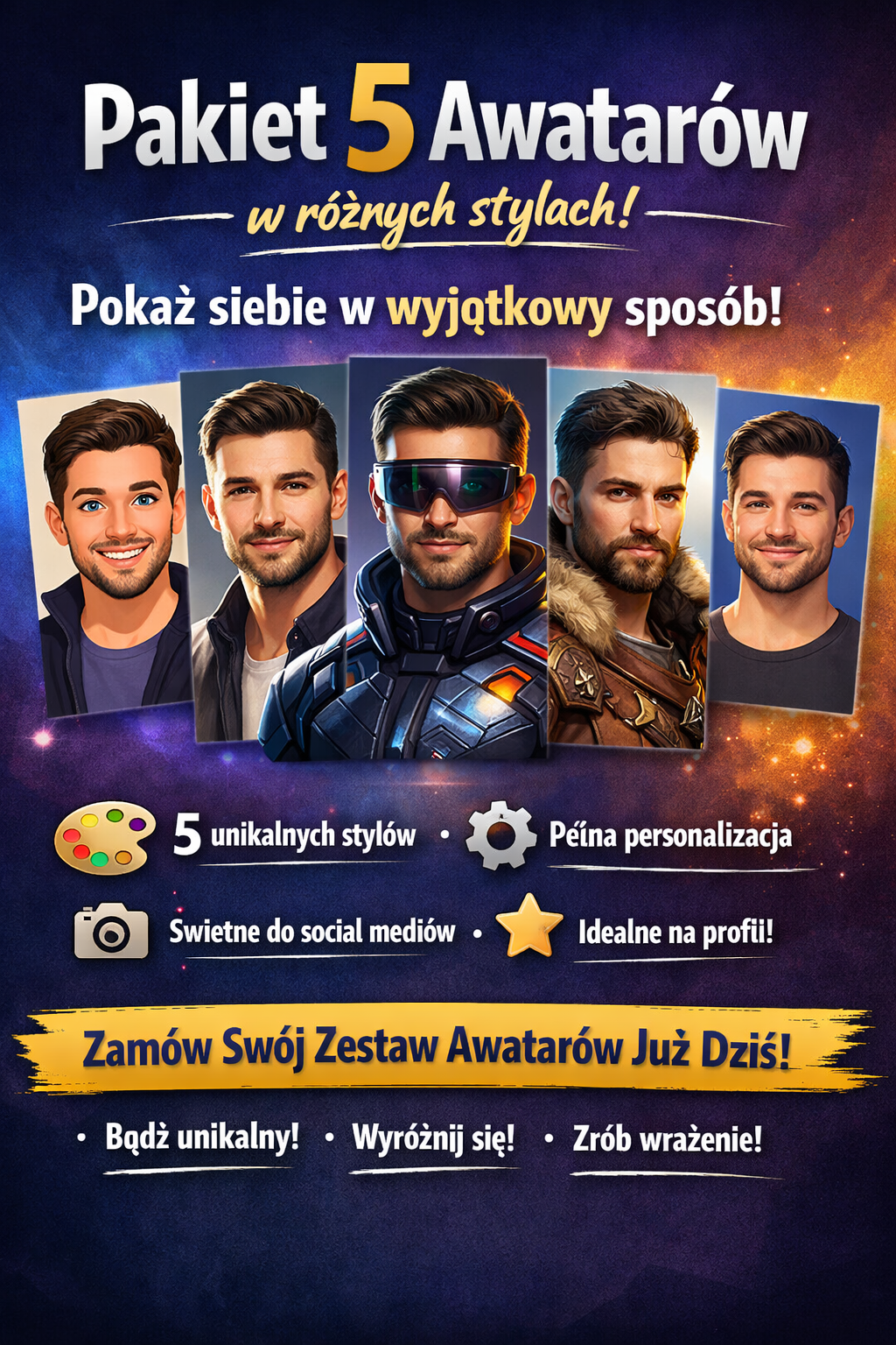 Pakiet 5 Awatarów